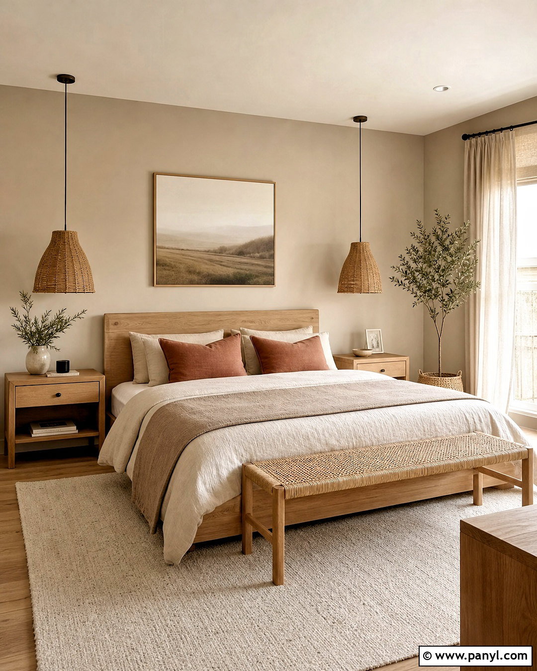 Accessible Beige And Natural Wood Bedroom - 20 sw accessible beige color scheme ideas