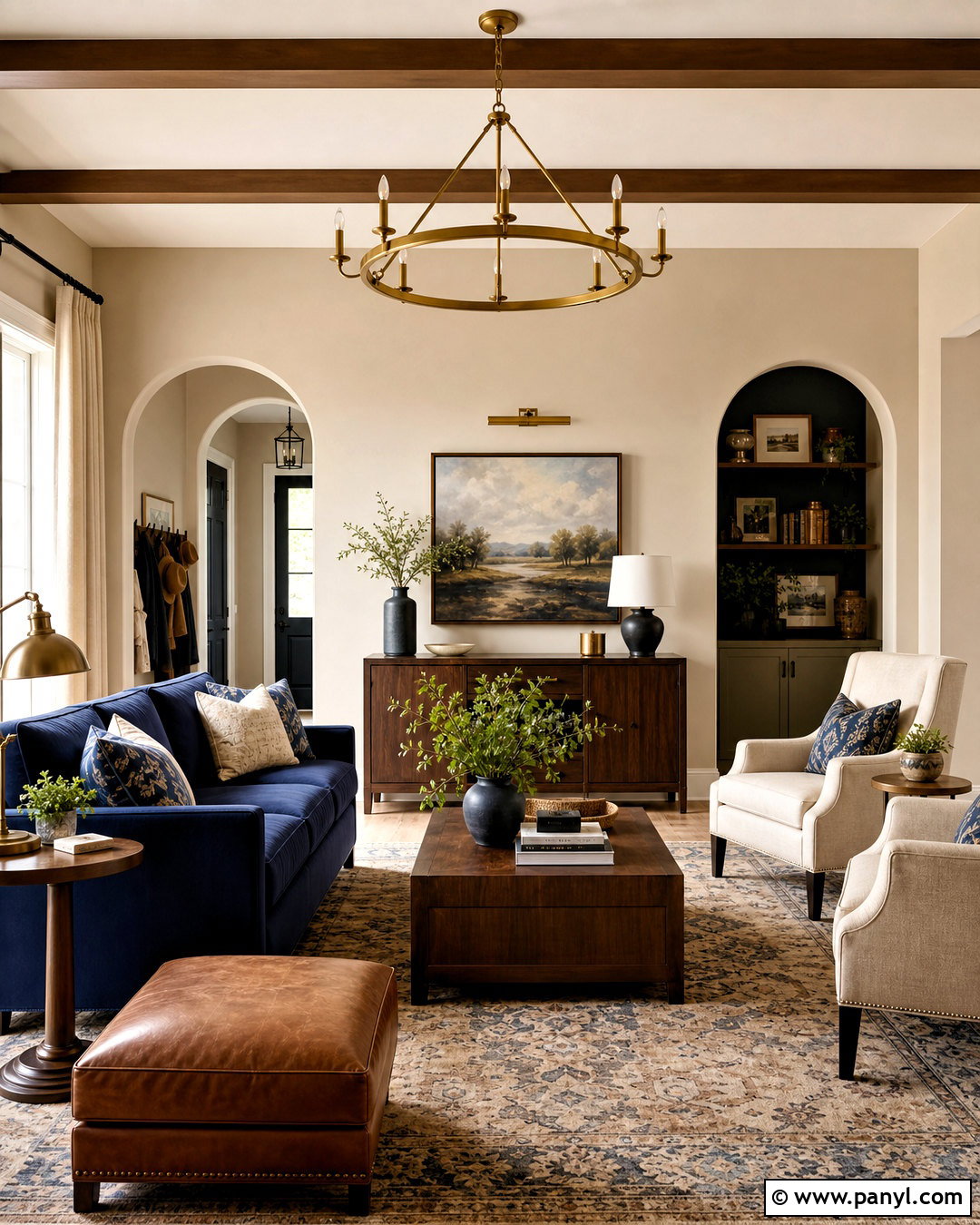 Accessible Beige And Navy Blue - 20 accessible beige color palette ideas