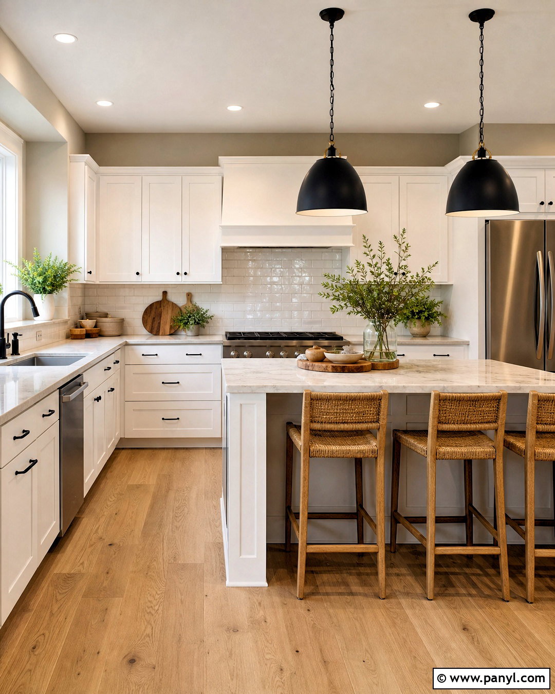 Accessible Beige And Pure White Kitchen - 20 accessible beige complimentary colors