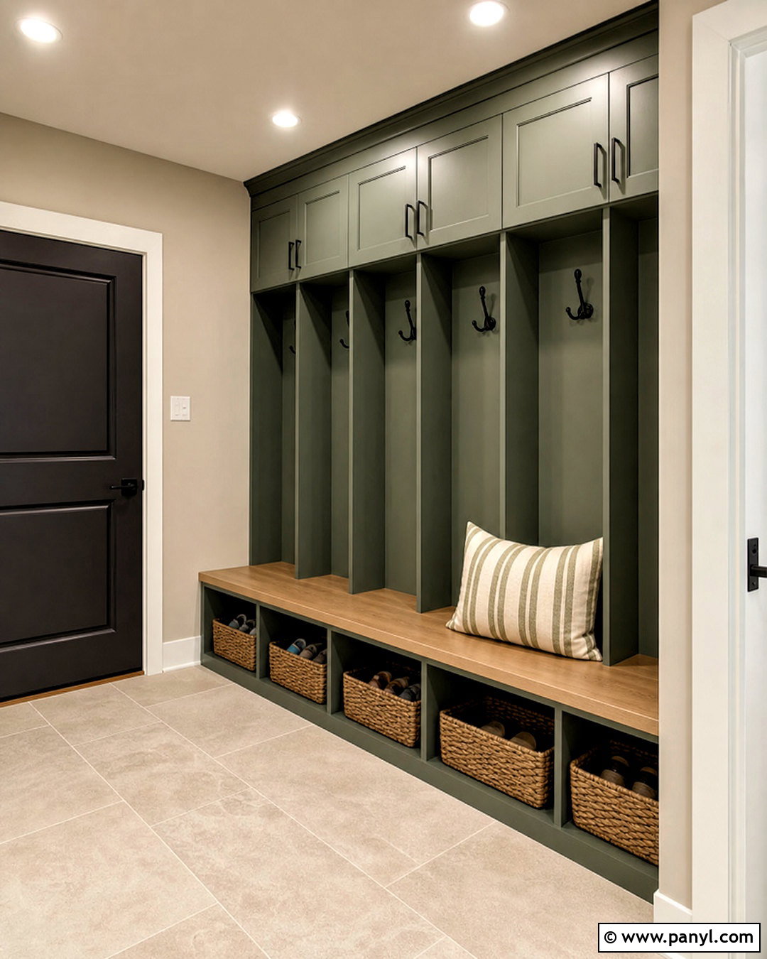 Accessible Beige And Retreat Mudroom - 20 accessible beige complimentary colors