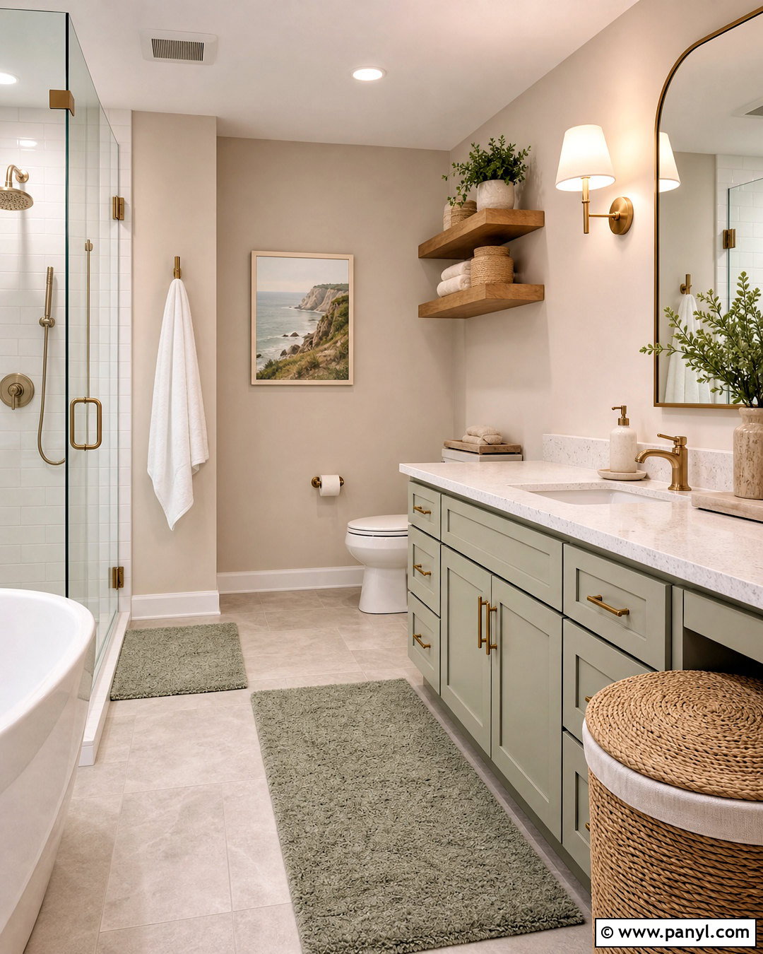 Accessible Beige And Sea Salt Bathroom - 20 sw accessible beige color scheme ideas