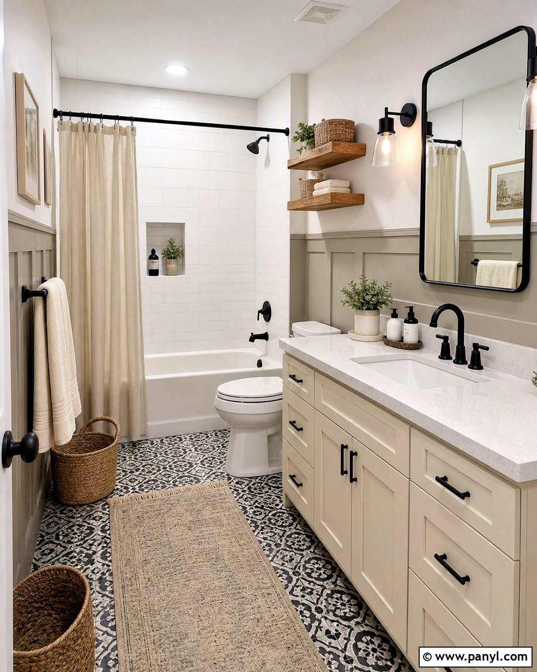 Accessible Beige Bathroom Wainscoting - 20 sw accessible beige color scheme ideas