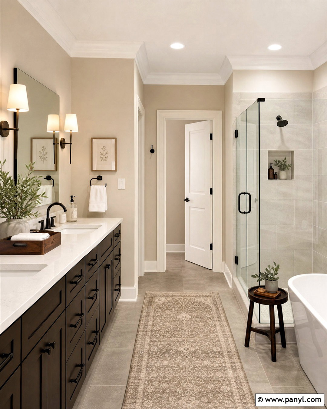 Accessible Beige Bathroom - 20 bathroom paint colors sherwin williams ideas