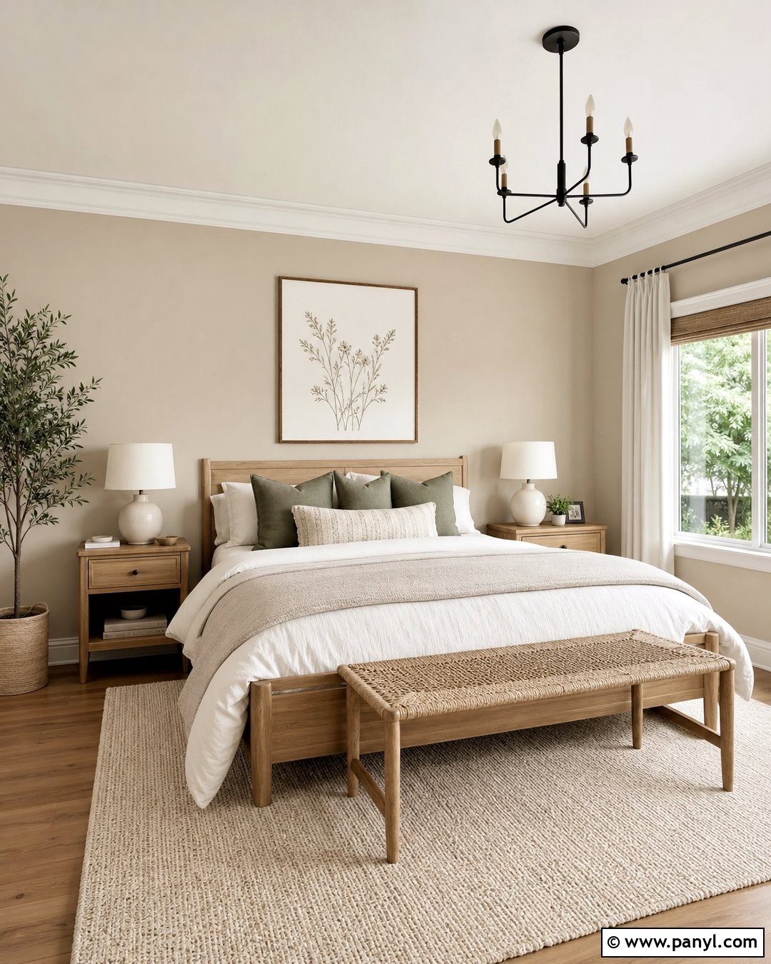 Accessible Beige Bedroom With Alabaster Trim - 25 Accessible Beige Walls Alabaster Trim Ideas