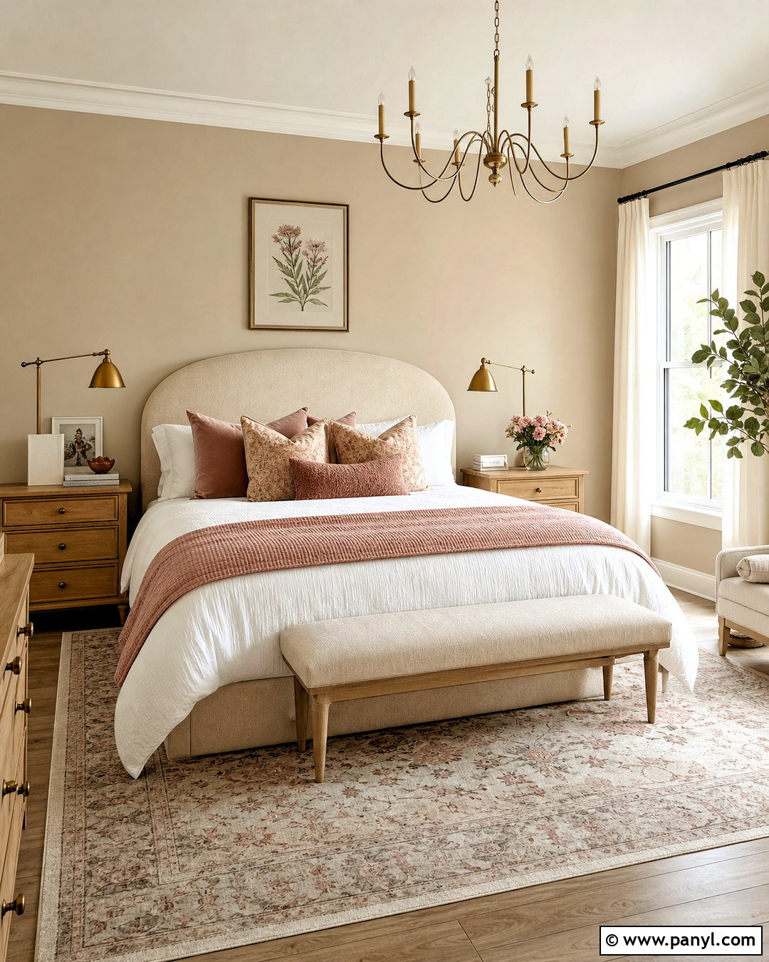 Accessible Beige Bedroom With Blush Pink - 20 accessible beige bedroom ideas