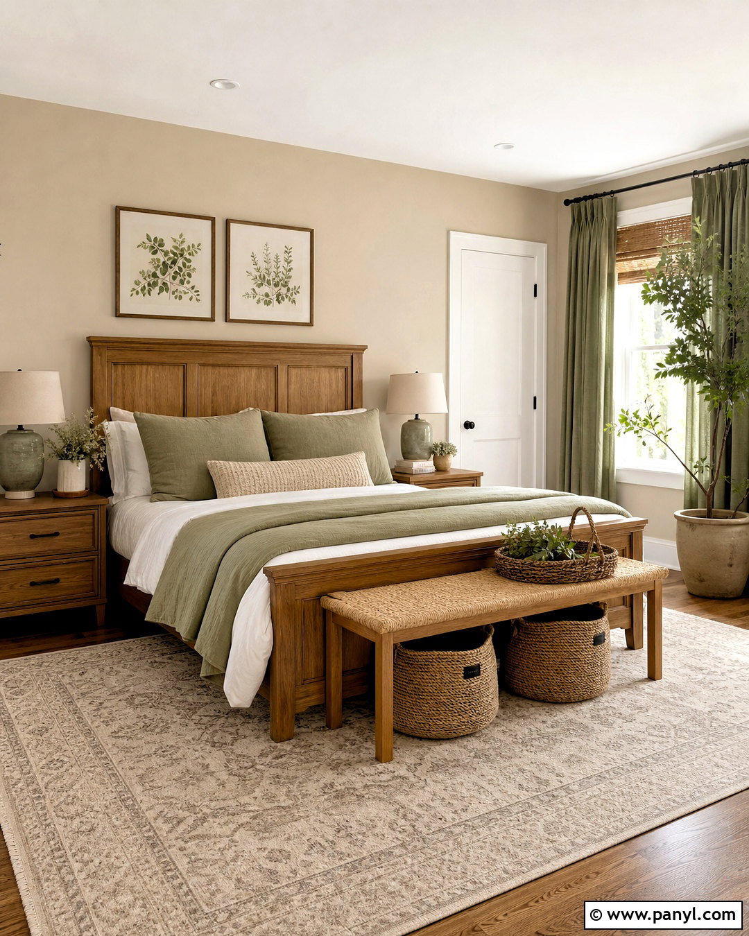 Accessible Beige Bedroom With Sage Green - 20 accessible beige bedroom ideas