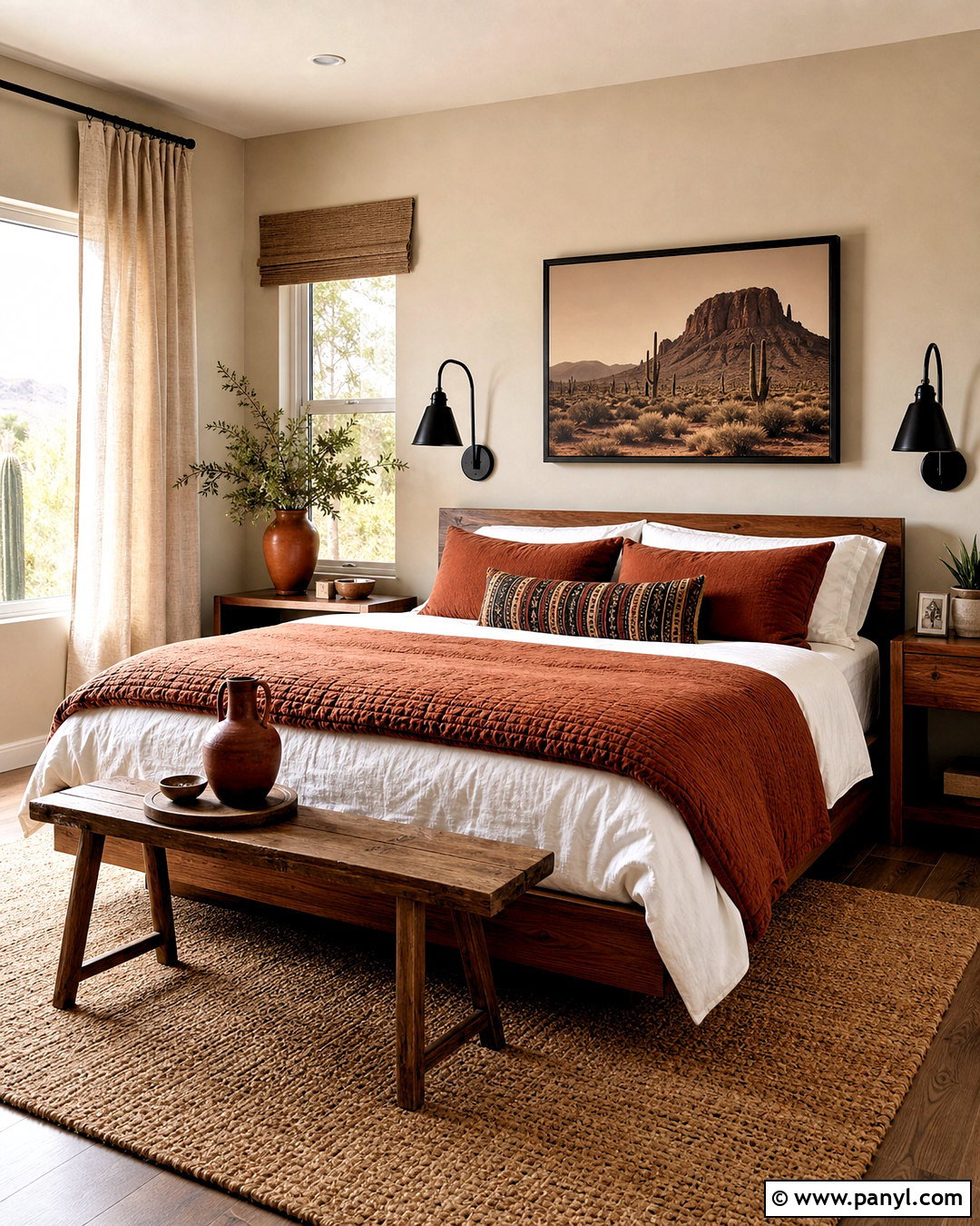 Accessible Beige Bedroom With Terracotta - 20 accessible beige bedroom ideas