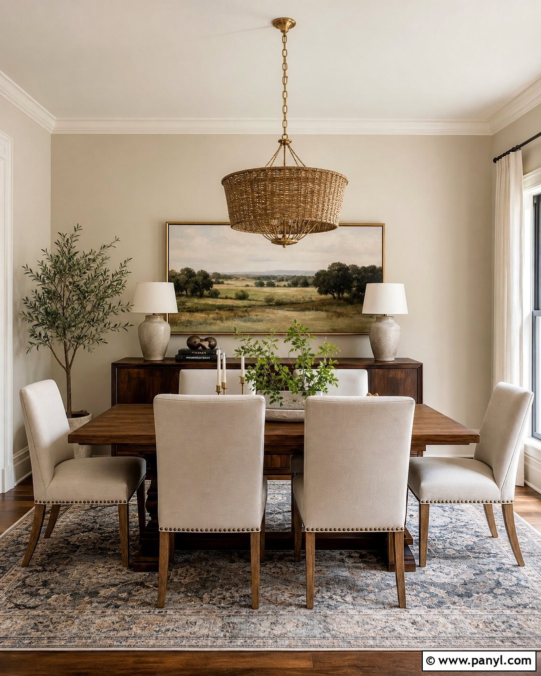 Accessible Beige Dining Room With Alabaster Trim - 25 Accessible Beige Walls Alabaster Trim Ideas