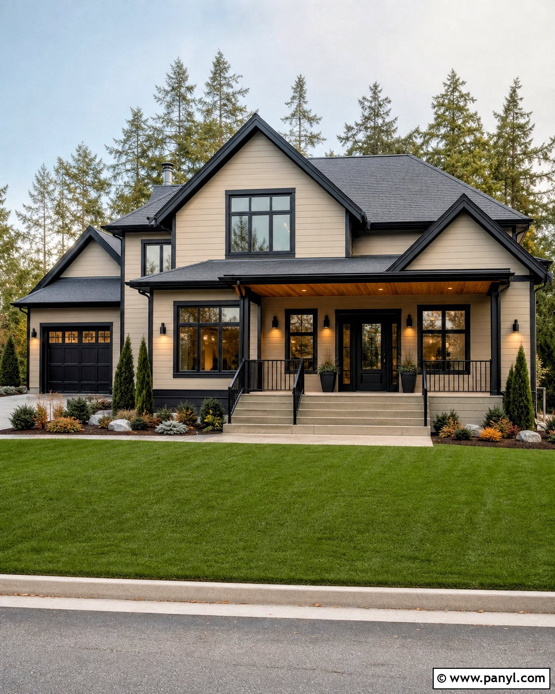 Accessible Beige Exterior With Black Trim - 20 accessible beige exterior ideas