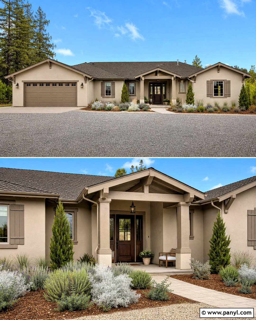 Accessible Beige Exterior With Taupe Trim - 20 accessible beige exterior ideas