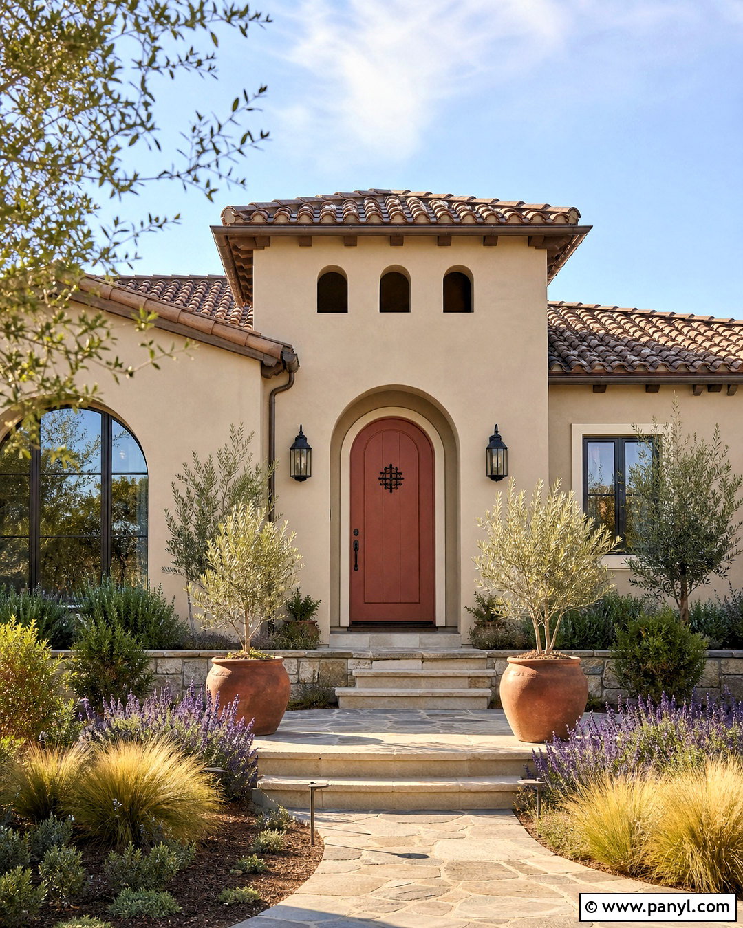 Accessible Beige Exterior With Terracotta Door - 20 accessible beige exterior ideas