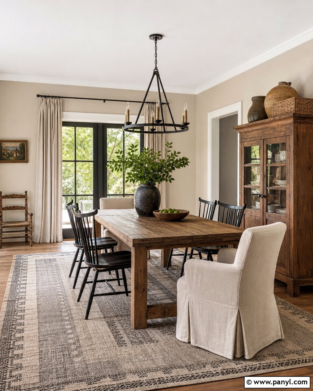 Accessible Beige Farmhouse Room With Alabaster Trim - 25 Accessible Beige Walls Alabaster Trim Ideas