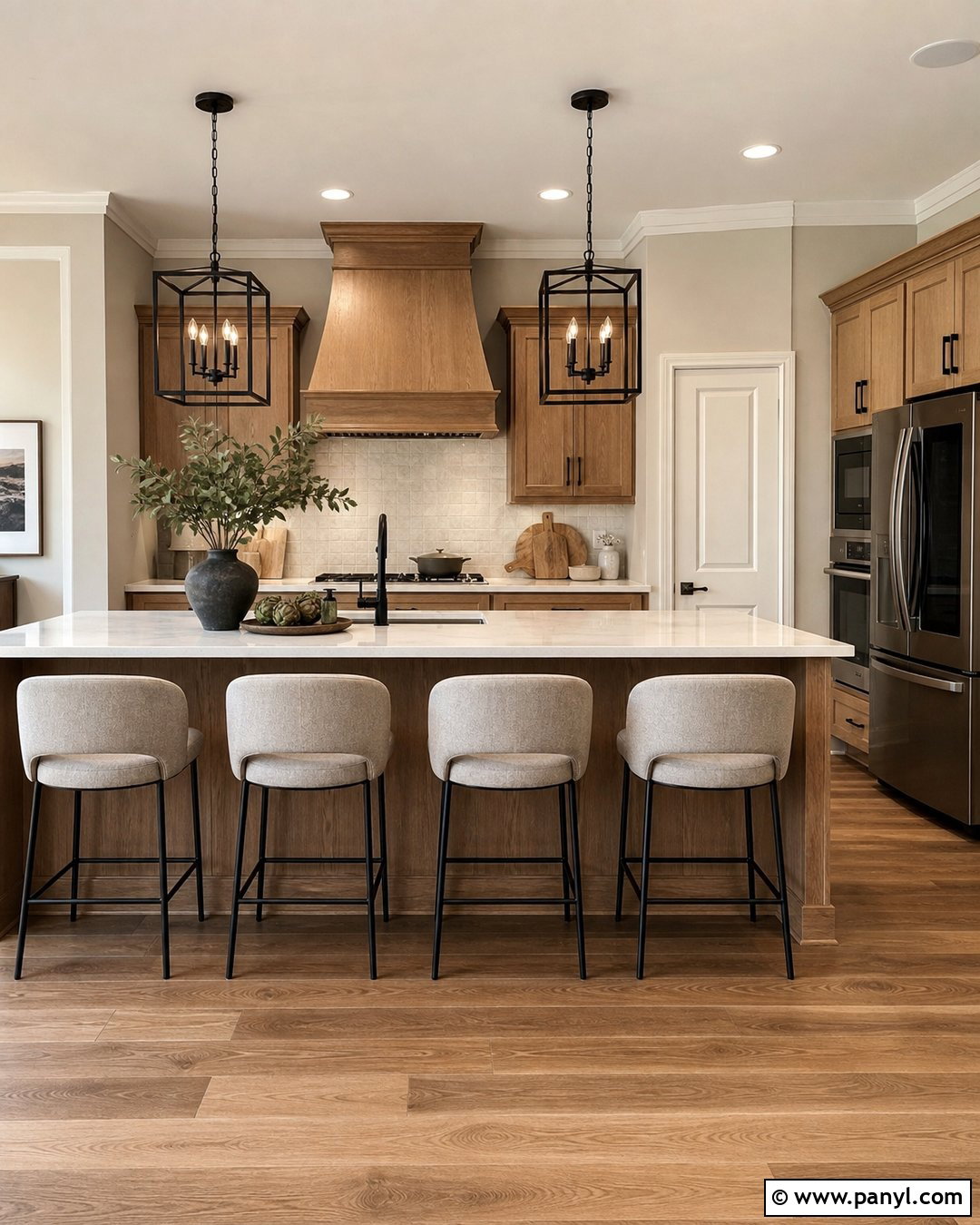 Accessible Beige Kitchen With Oak Cabinets - 35 Accessible Beige Sherwin Williams Walls