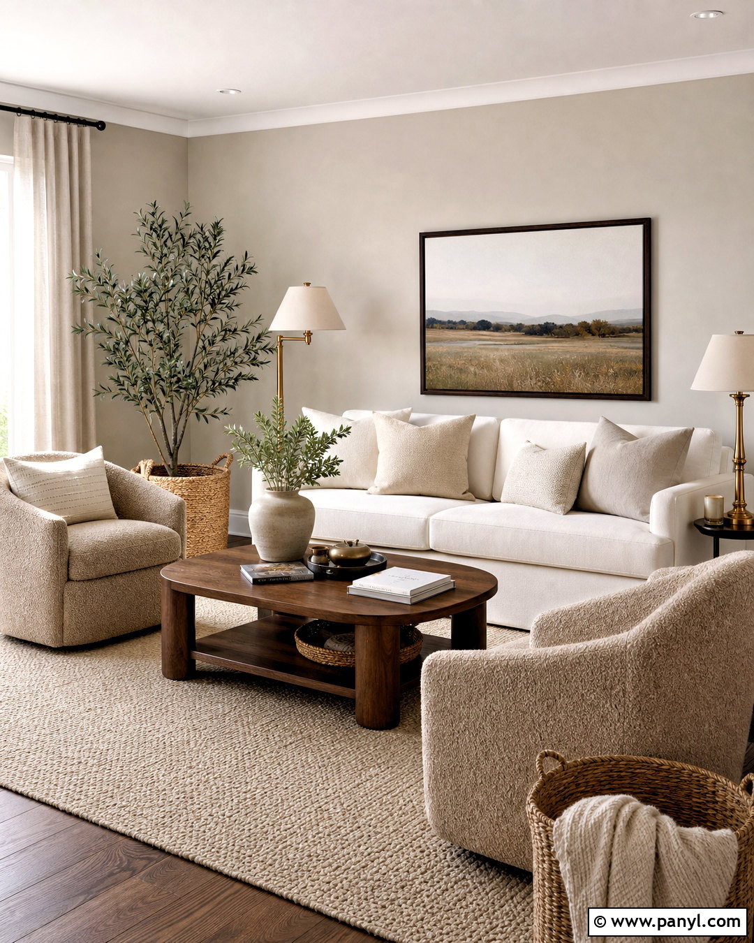 Accessible Beige Living Room With Cream Furniture - 20 accessible beige sherwin williams living room ideas