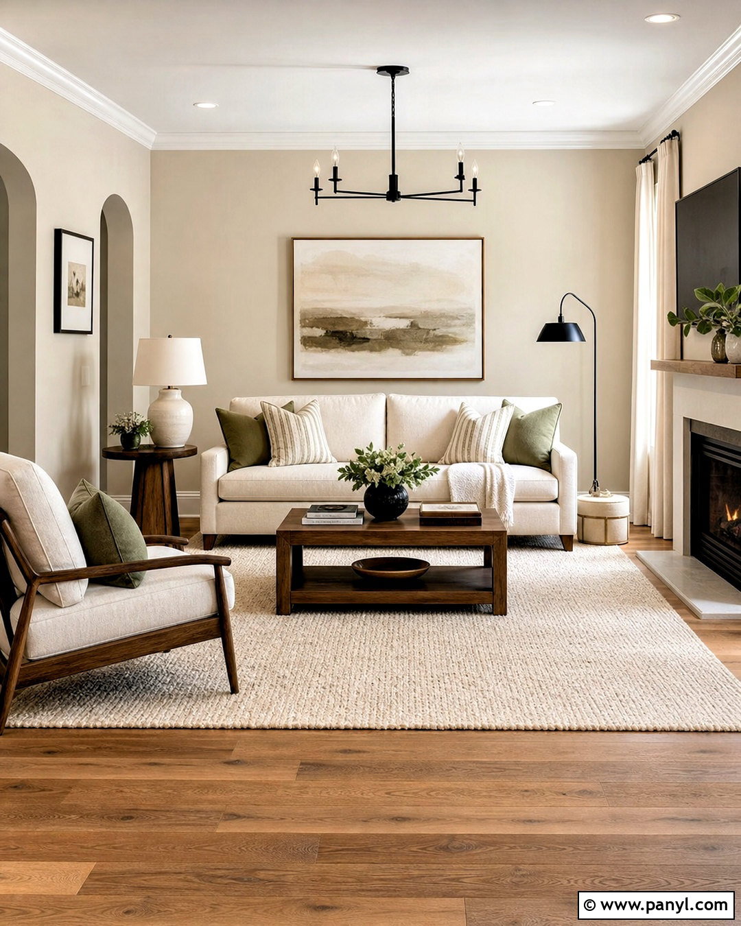 Accessible Beige Living Room - 20 beige wall paints