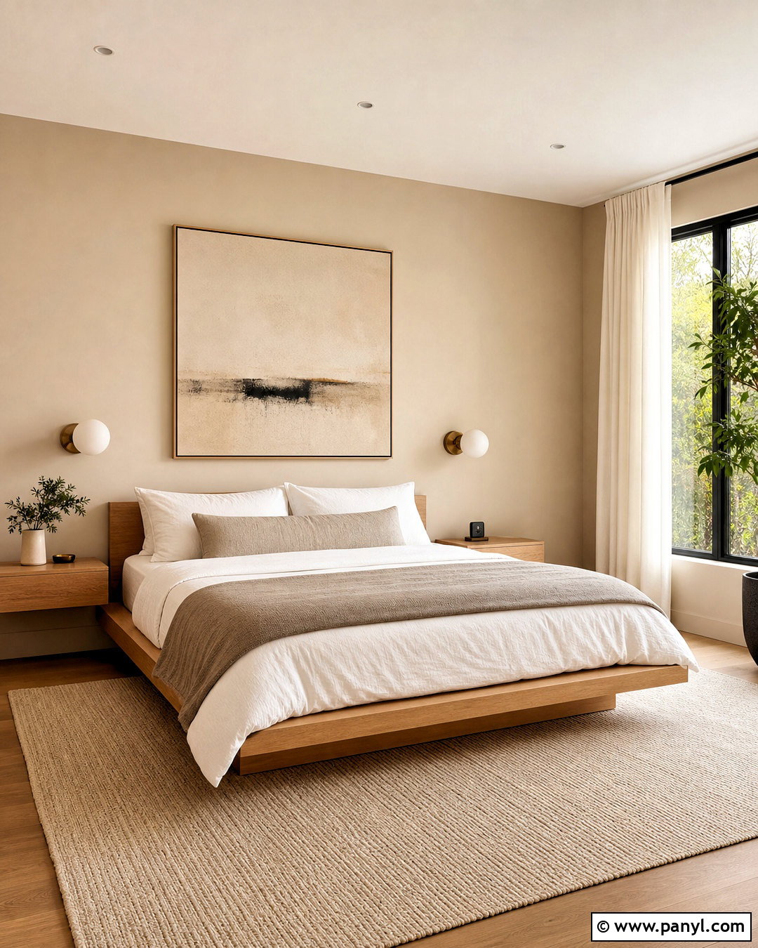 Accessible Beige Minimalist Bedroom - 20 accessible beige bedroom ideas