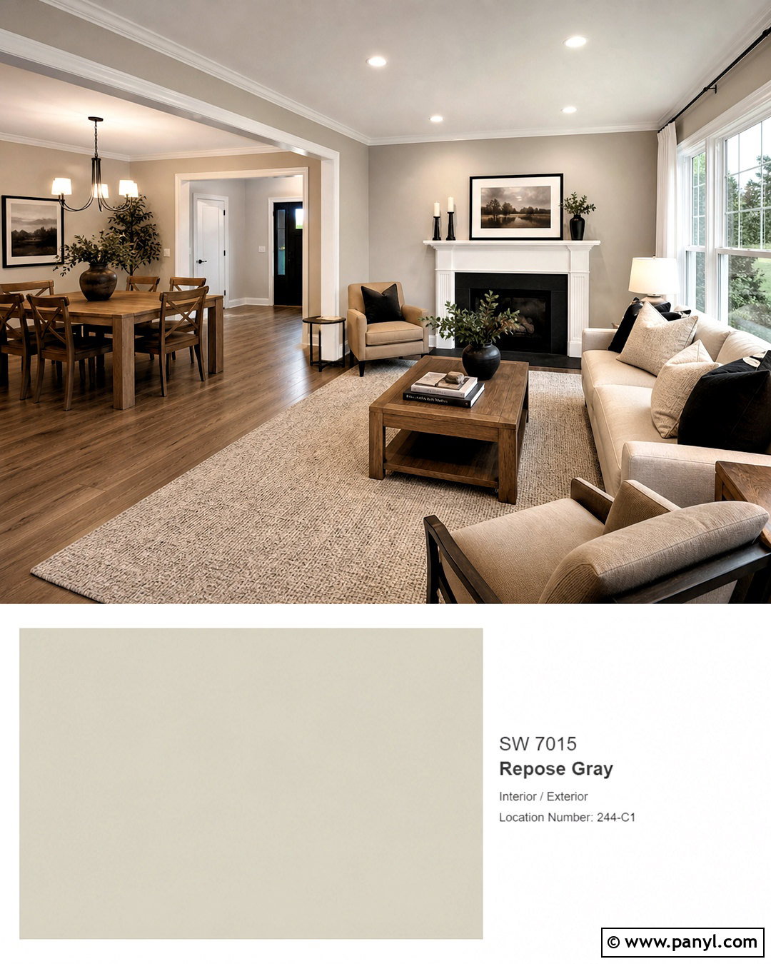 20 Repose Gray Coordinating Colors for a Cohesive Home