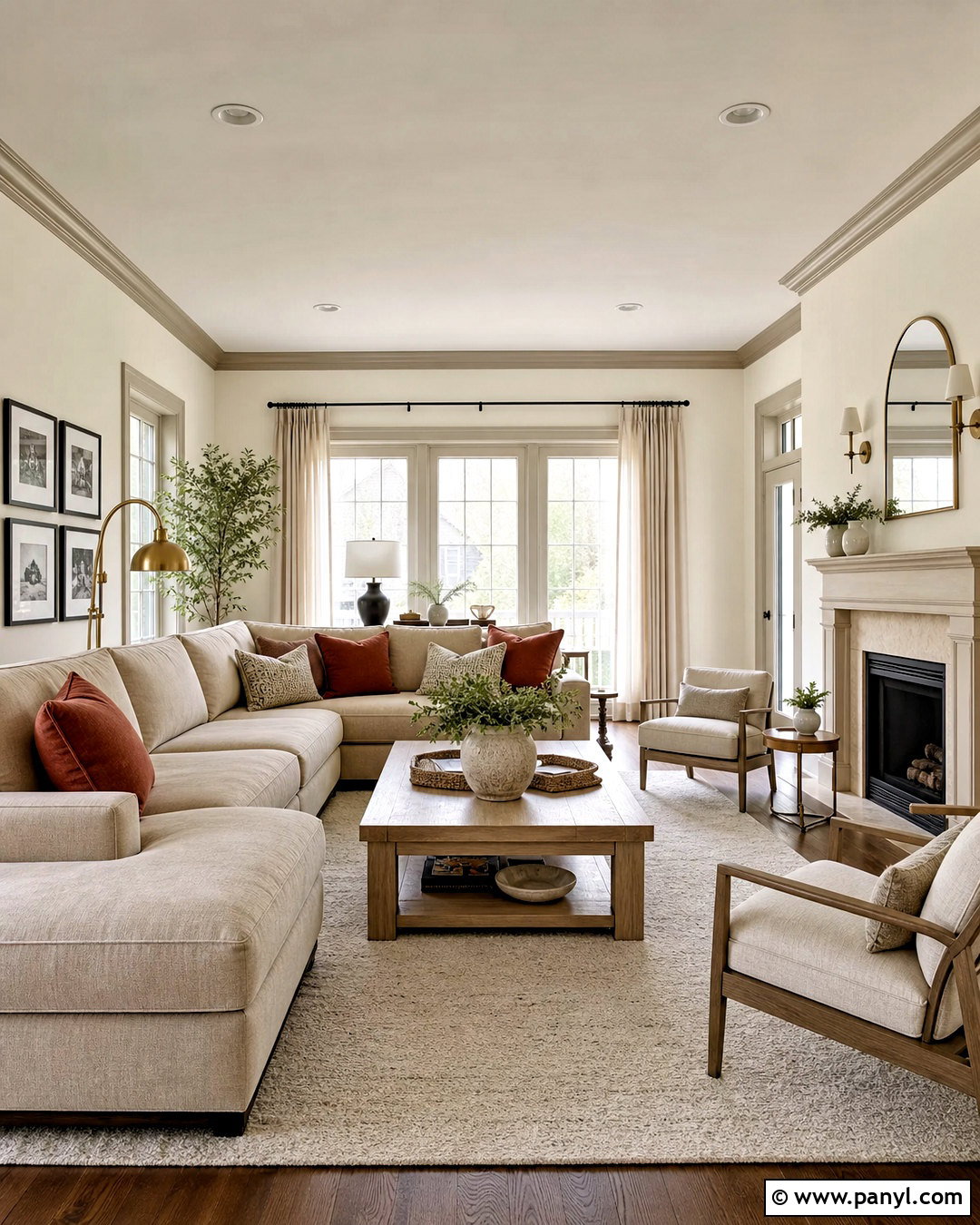Accessible Beige Trim With Alabaster Walls - 20 accessible beige sherwin williams trim ideas