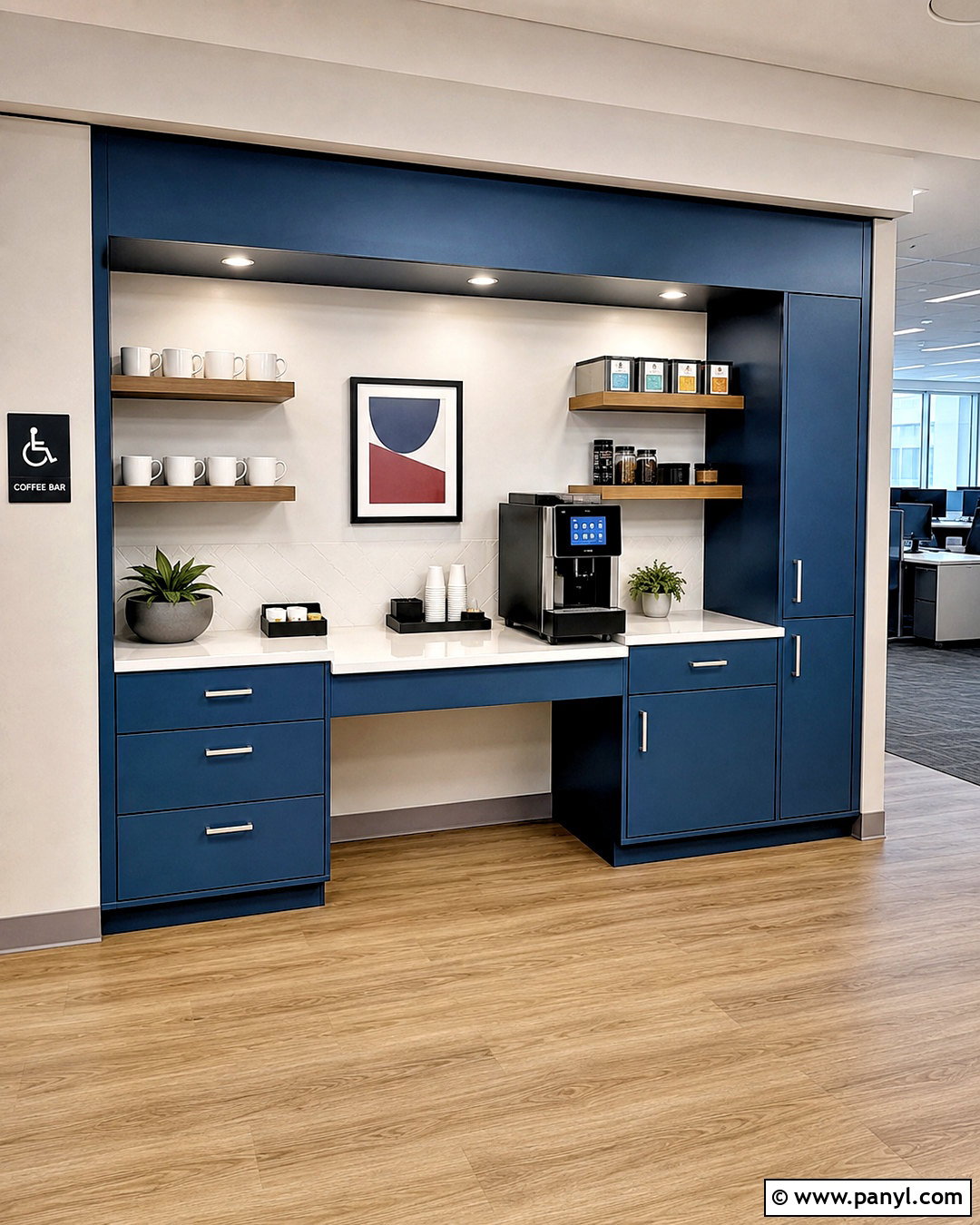 Accessible Office Coffee Bar - 20 office coffee bar ideas