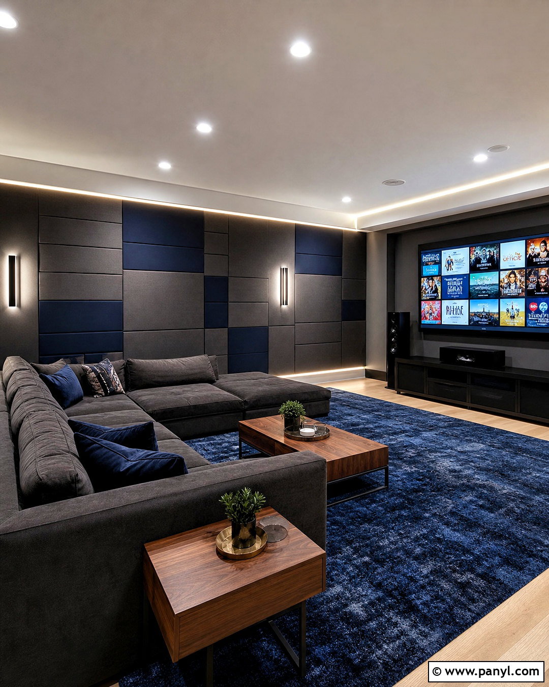 Acoustic Panel Basement Accent Wall - 20 basement accent wall ideas