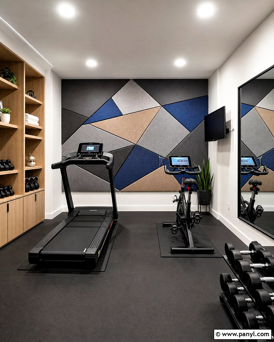 Acoustic Panel Home Gym Accent Wall - 20 home gym accent wall ideas