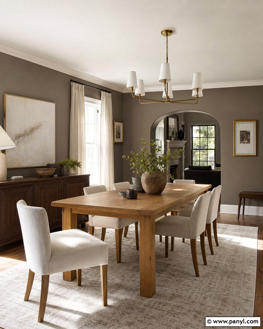 Adaptive Shade Dining Room With Oak Table - 35 adaptive shade sherwin williams ideas