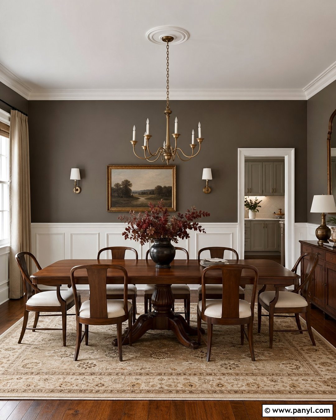 Adaptive Shade Dining Room With Wainscoting - 35 adaptive shade sherwin williams ideas