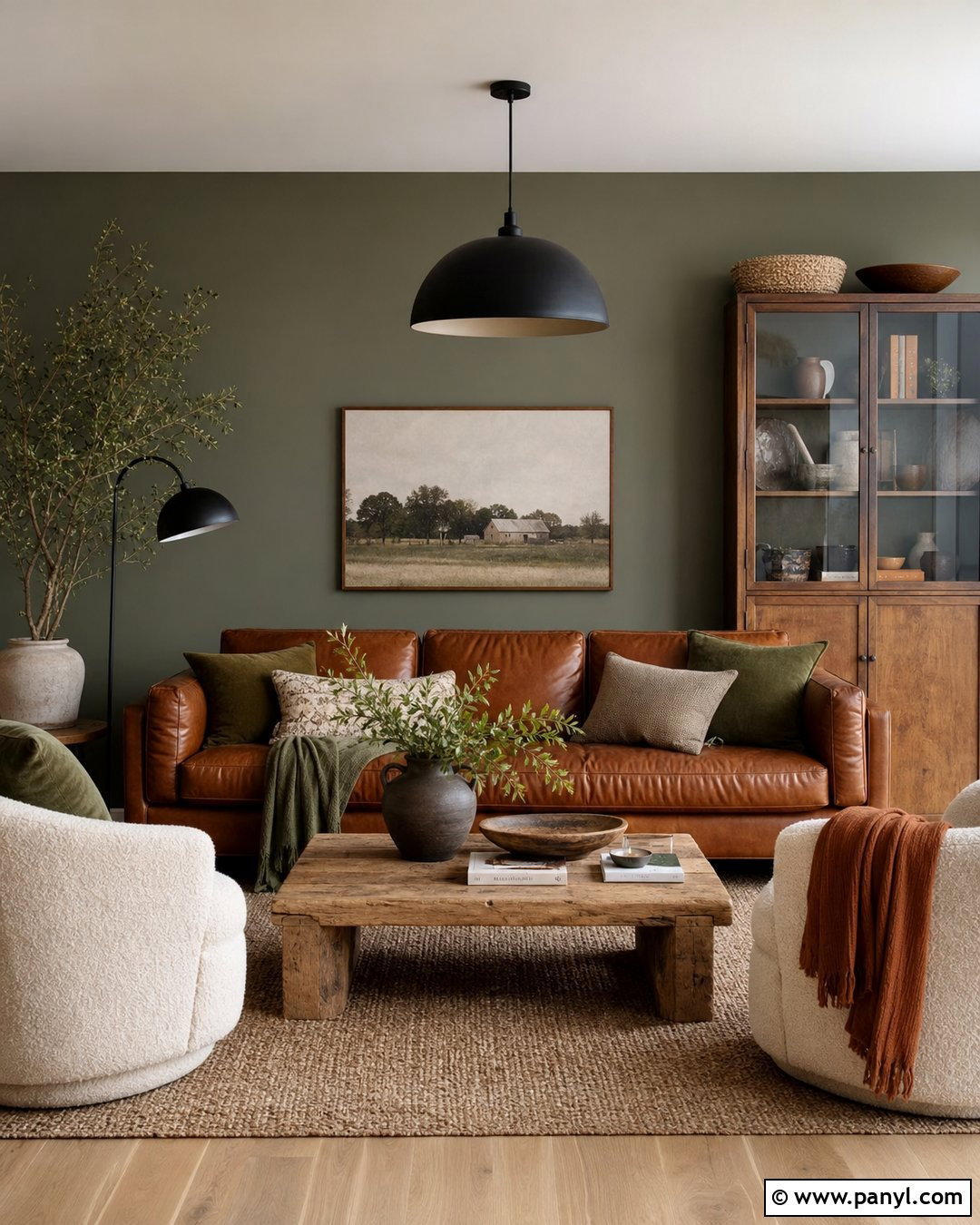 Adaptive Shade Living Room With Cognac Leather - 35 adaptive shade sherwin williams ideas