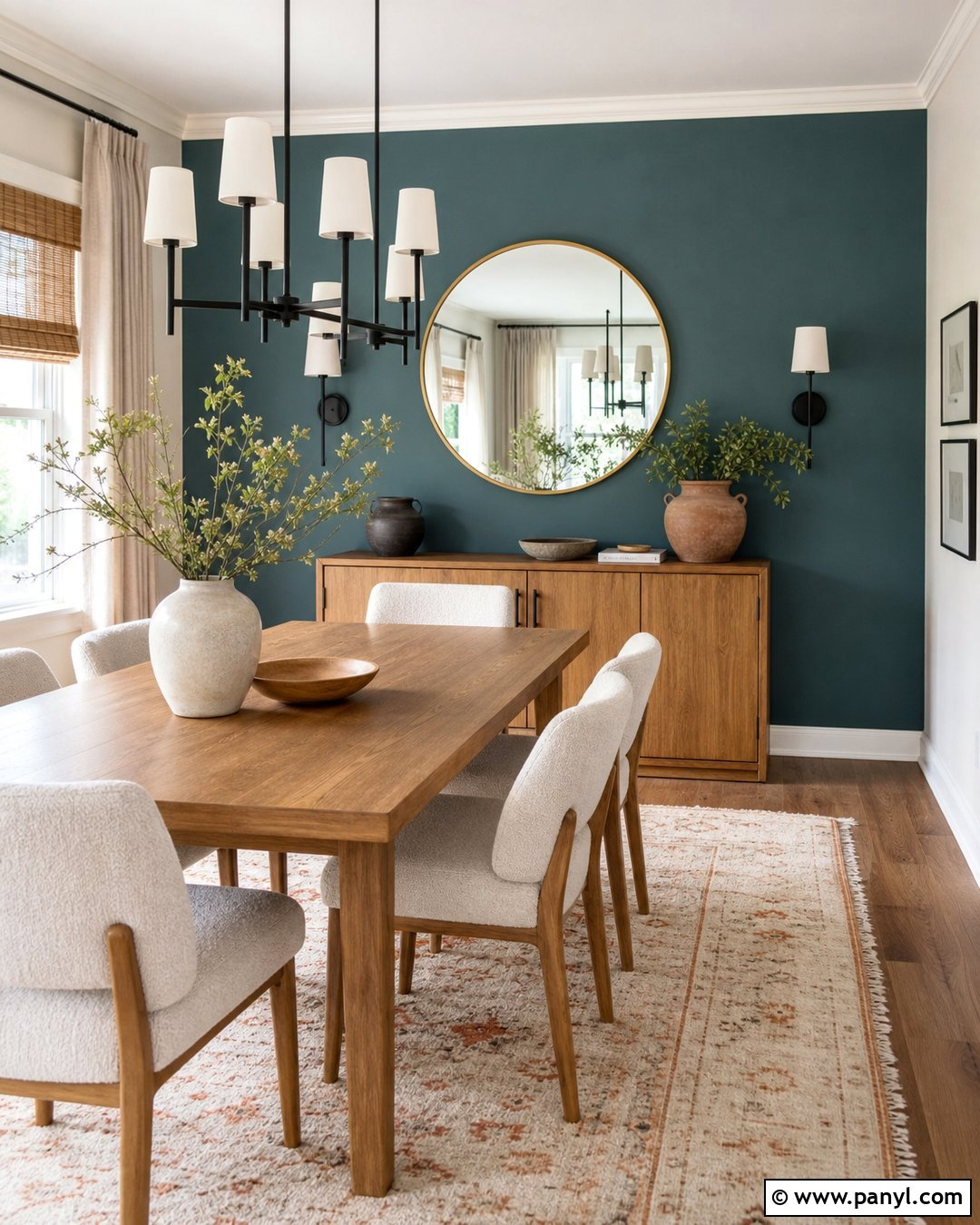 Aegean Teal Dining Room Accent Wall - 20 Aegean Teal Accent Wall Ideas