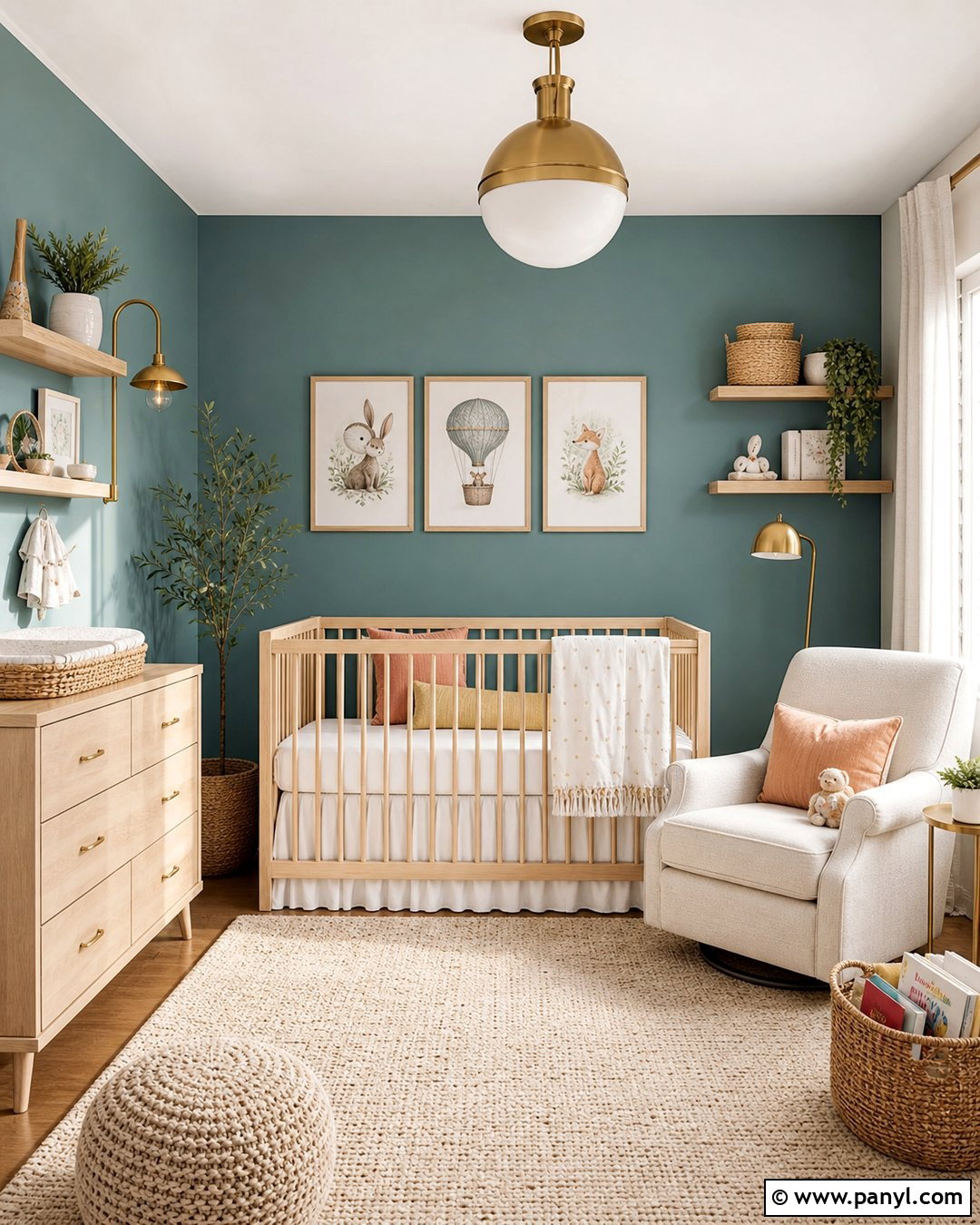 Aegean Teal Nursery Accent Wall - 20 Aegean Teal Accent Wall Ideas