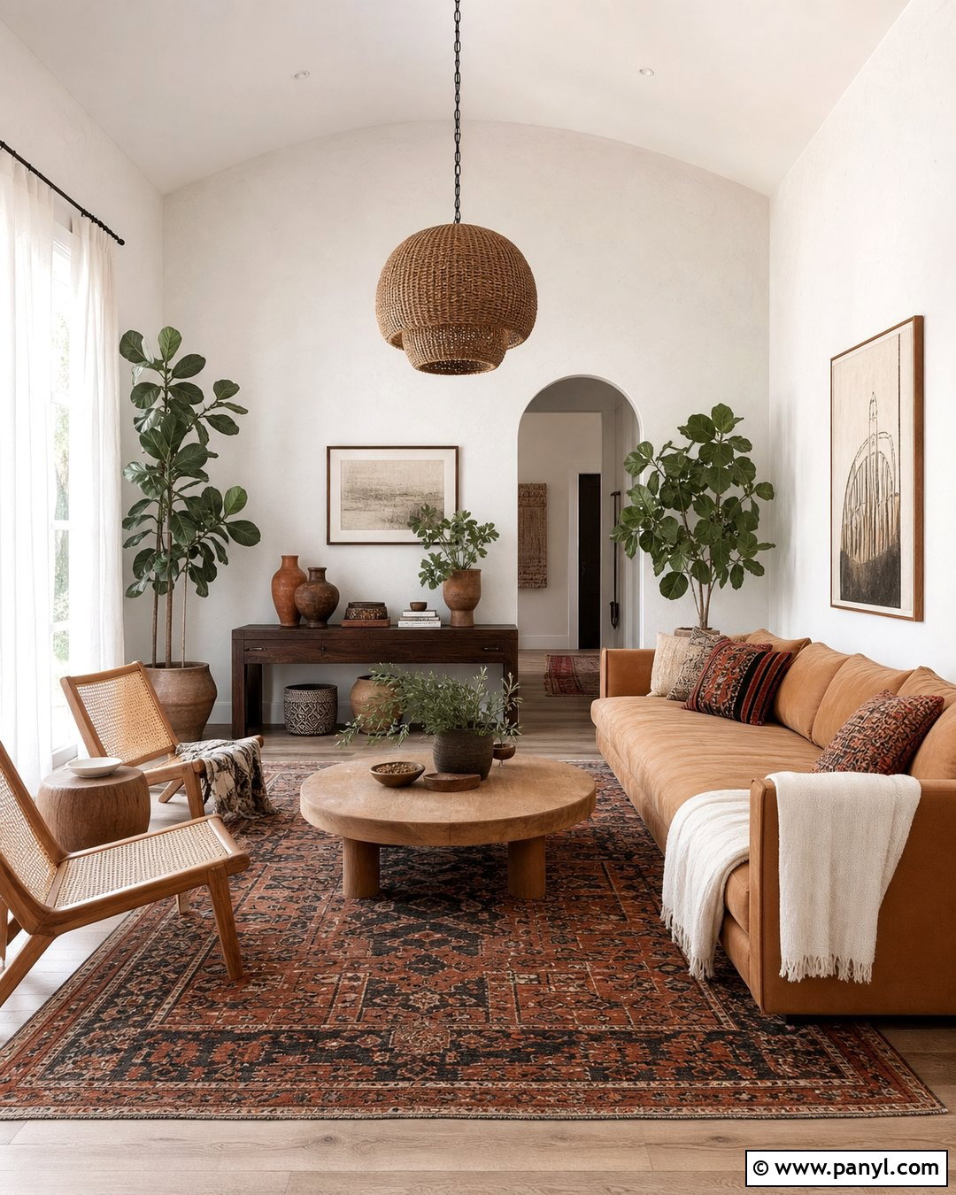 Aesthetic White Boho Living Room - 25 Sherwin Williams Aesthetic White Walls