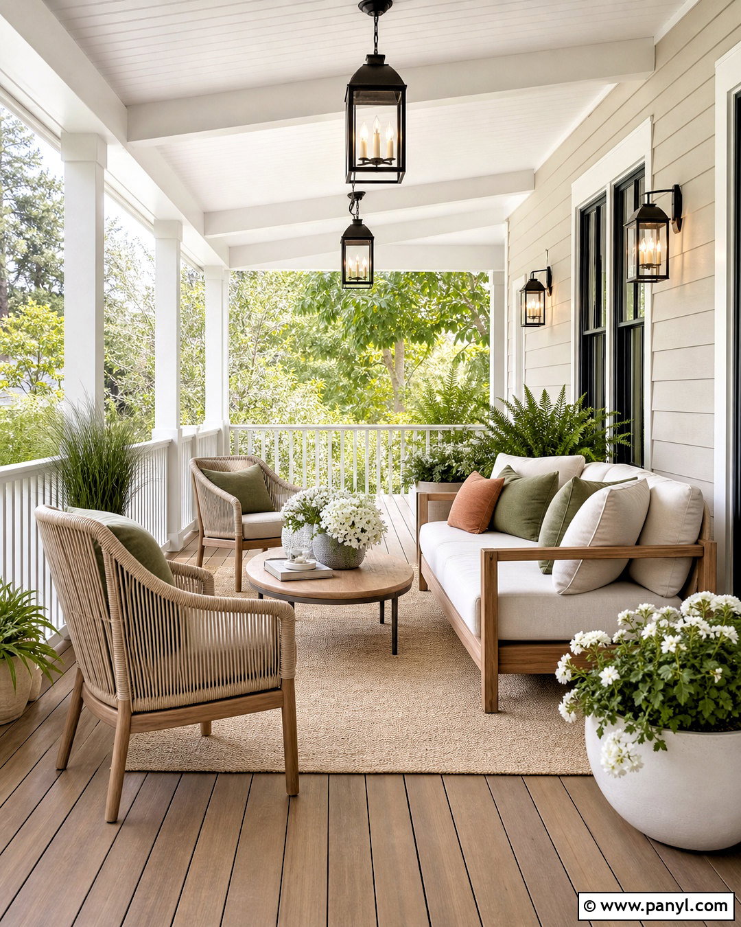 Aesthetic White Covered Porch - 20 aesthetic white sherwin williams ideas
