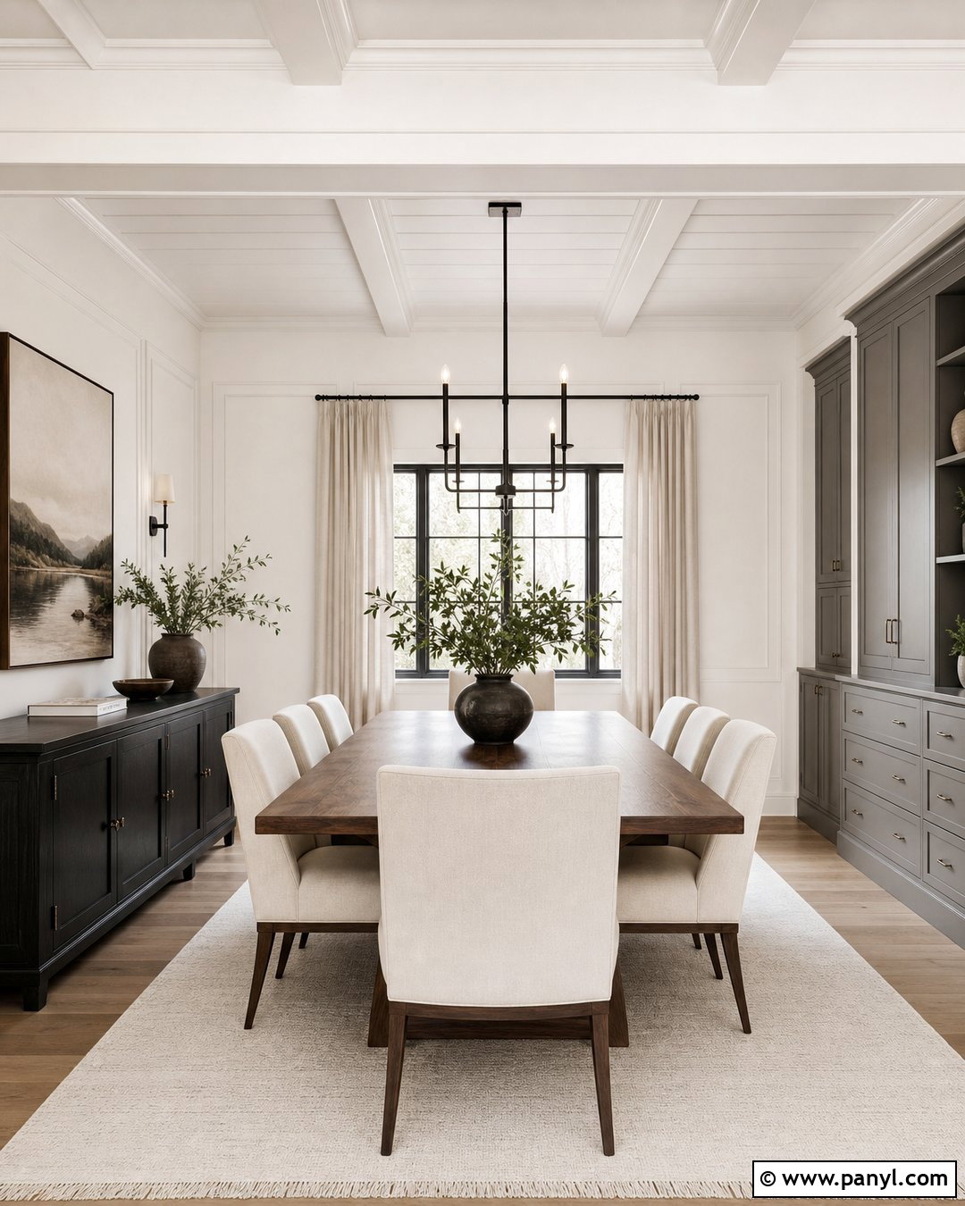 Aesthetic White Dining Room With Chelsea Gray - 25 Sherwin Williams Aesthetic White Walls