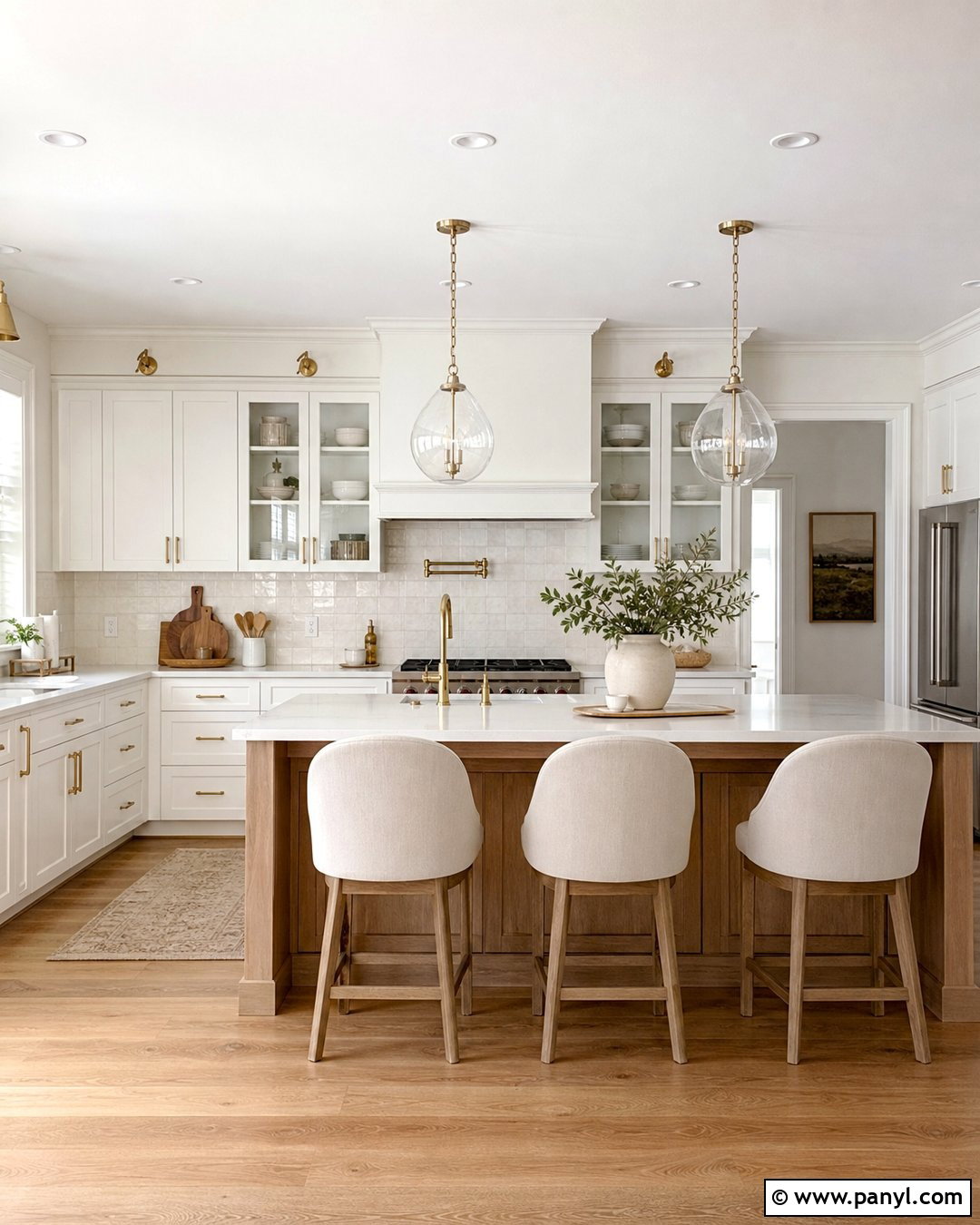 Aesthetic White Kitchen With Pure White Cabinets - 25 Sherwin Williams Aesthetic White Walls