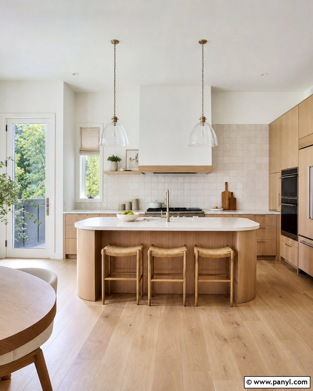 Aesthetic White Kitchen With Wood Cabinets - 25 Sherwin Williams Aesthetic White Walls