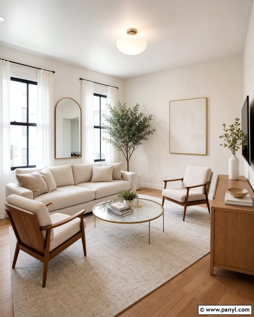 Aesthetic White Small Living Room - 25 Sherwin Williams Aesthetic White Walls