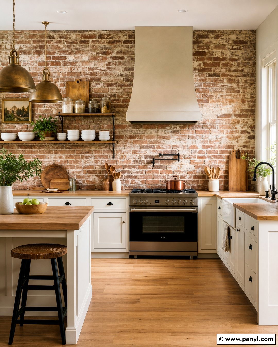 Aged Brick Patina Wall - 35 patina wall ideas