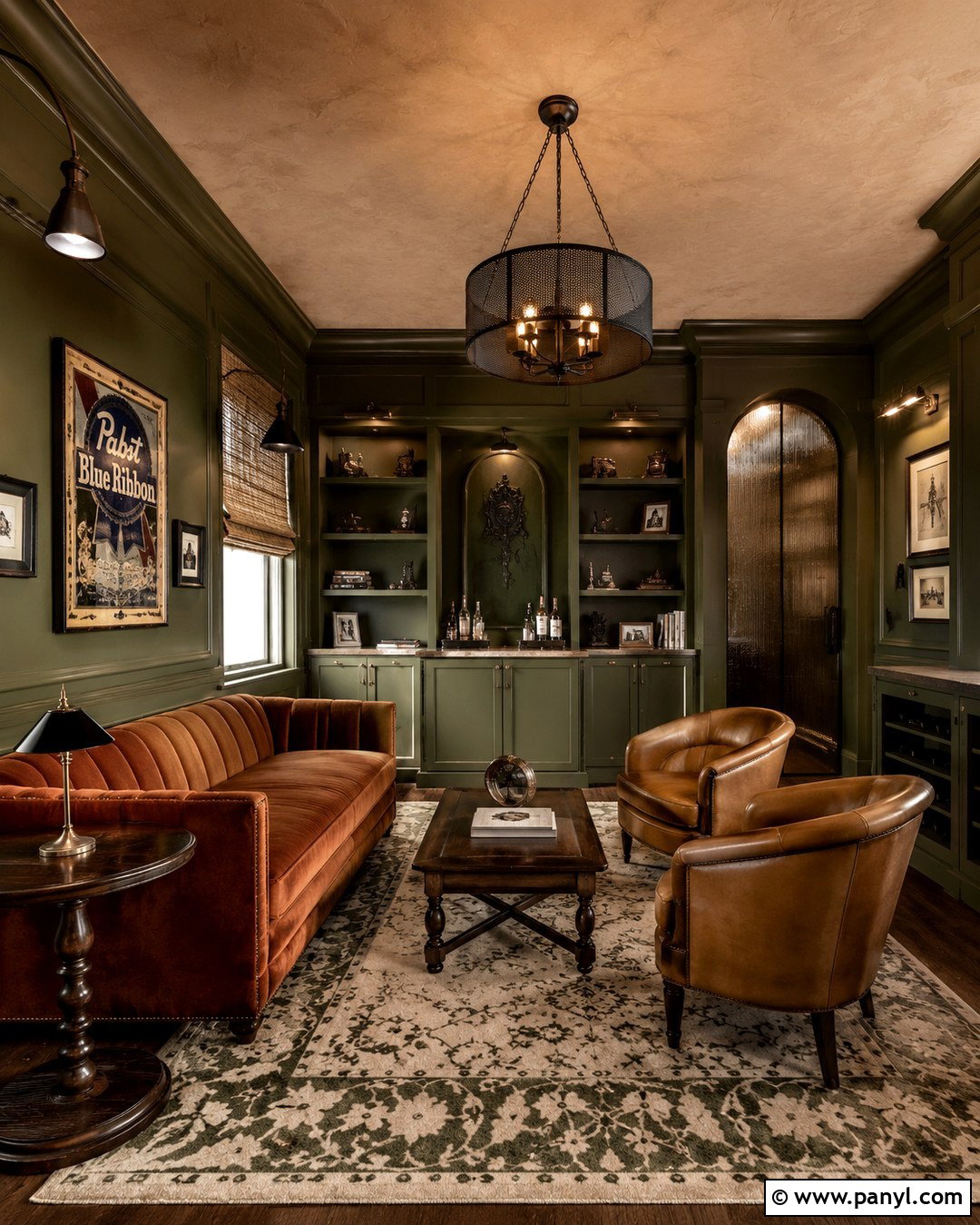 Aged Bronze Speakeasy Walls - 20 Speakeasy Wall Colors