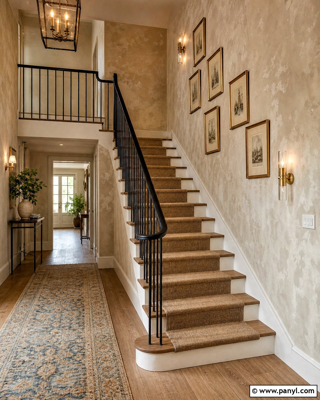 Aged Plaster Stairway Walls - 20 faux painting walls