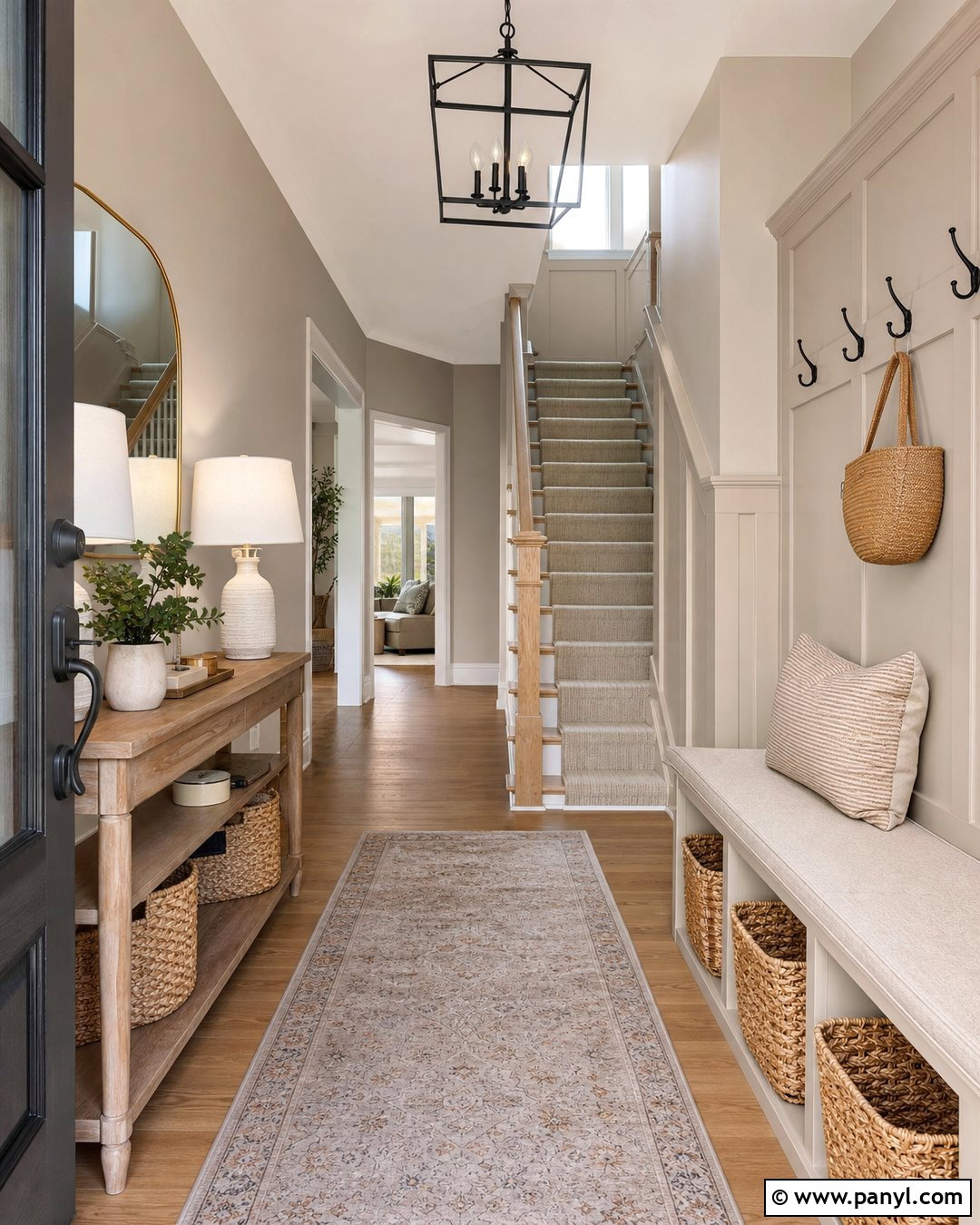 Agreeable Gray And Accessible Beige Entryway - 30 colors that go with agreeable gray ideas