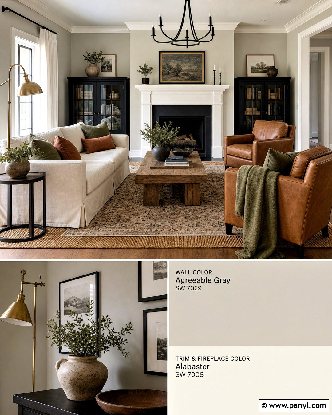 Agreeable Gray And Alabaster - 20 agreeable gray coordinating colors