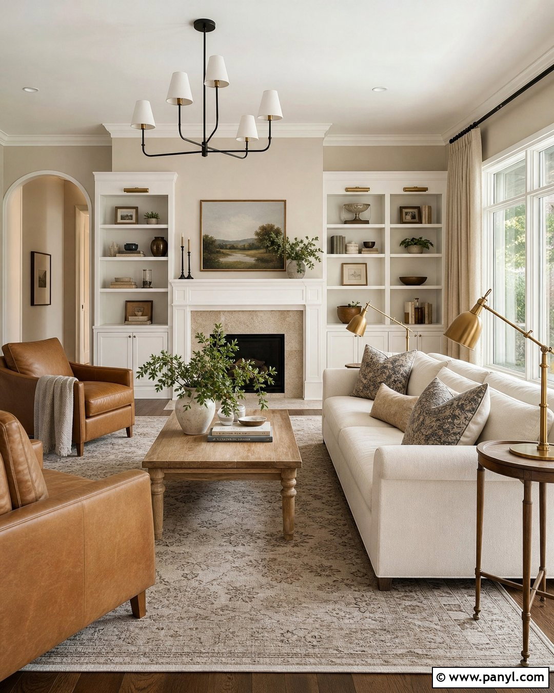Agreeable Gray And Alabaster Living Room - 30 colors that go with agreeable gray ideas