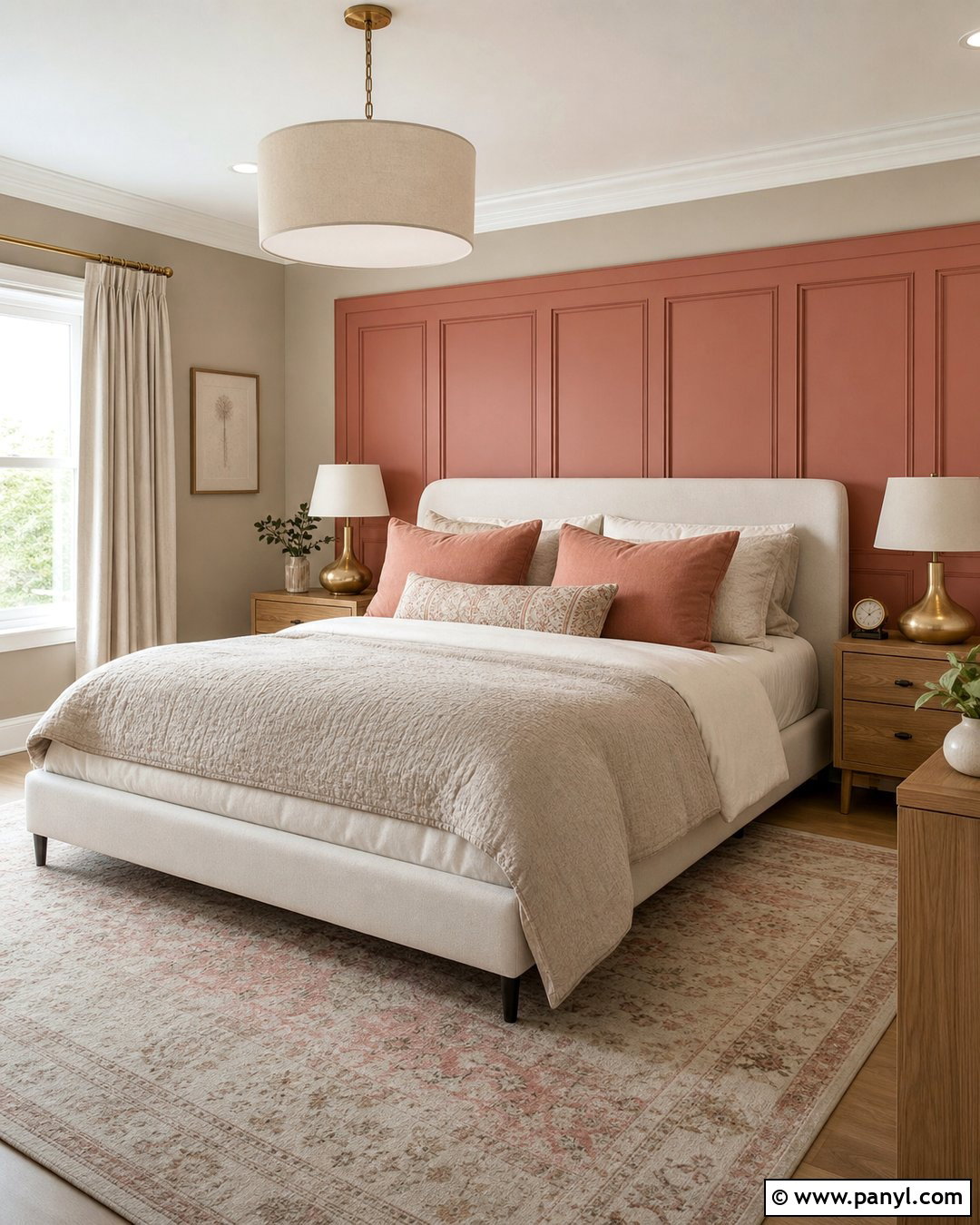 Agreeable Gray And Coral Rose Bedroom - 30 colors that go with agreeable gray ideas