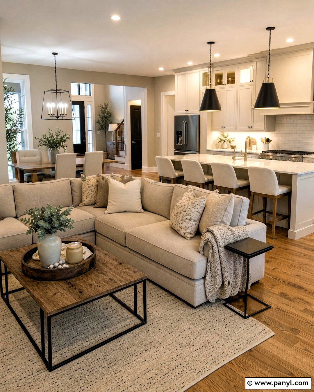 Agreeable Gray And Cream Open Floor Plan - 20 agreeable gray color scheme ideas