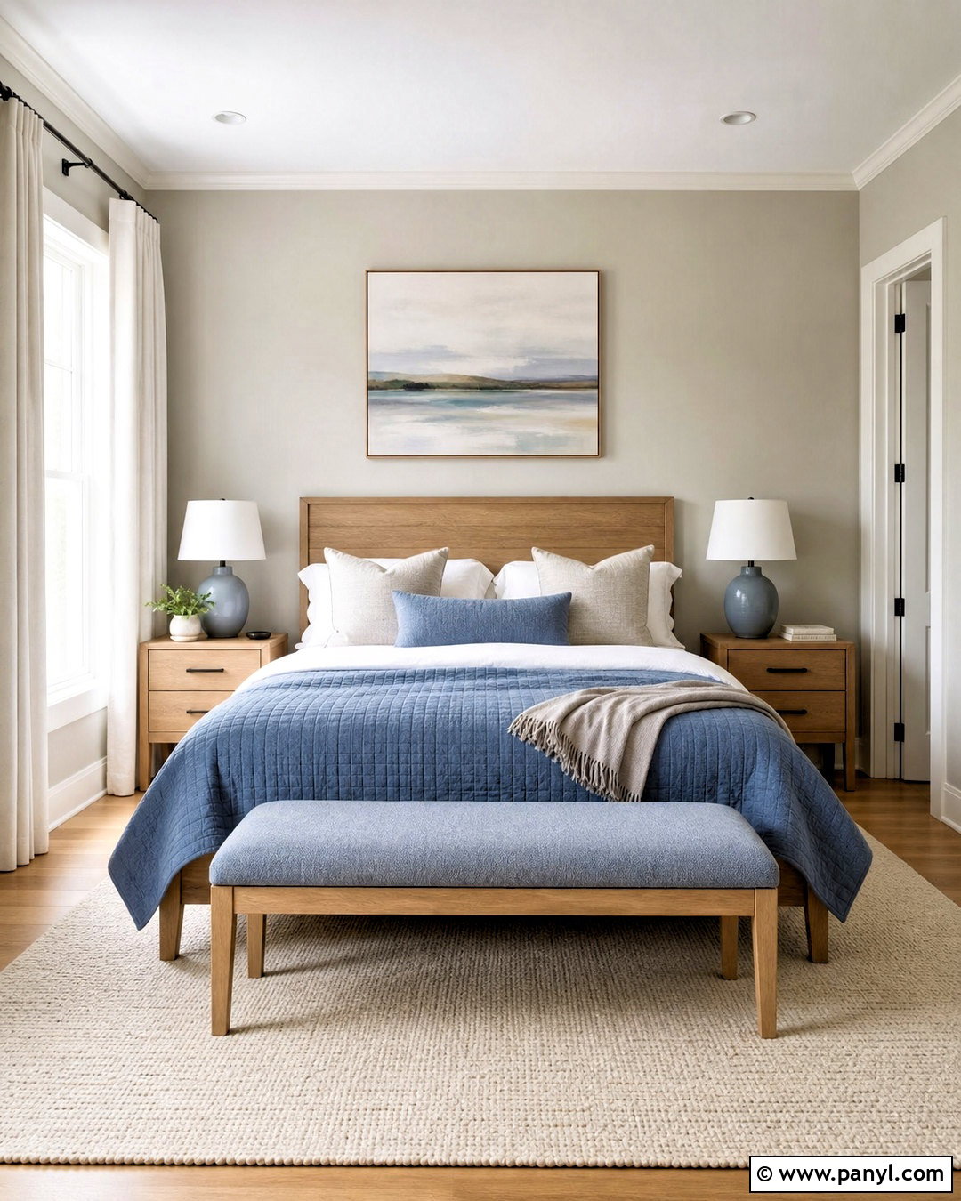 Agreeable Gray And Dusty Blue Guest Room - 20 agreeable gray color scheme ideas