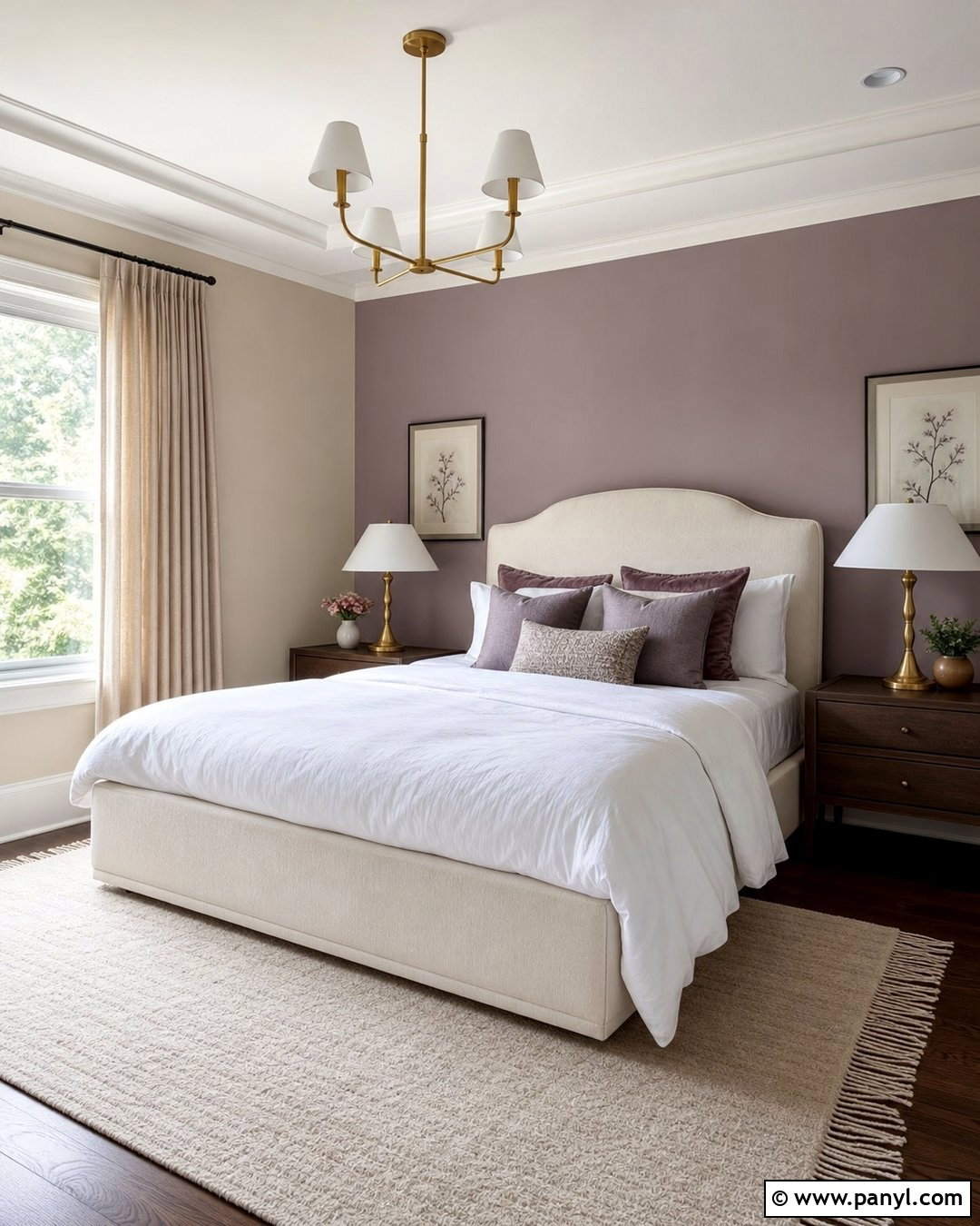 Agreeable Gray And Dusty Heather Guest Room - 30 colors that go with agreeable gray ideas