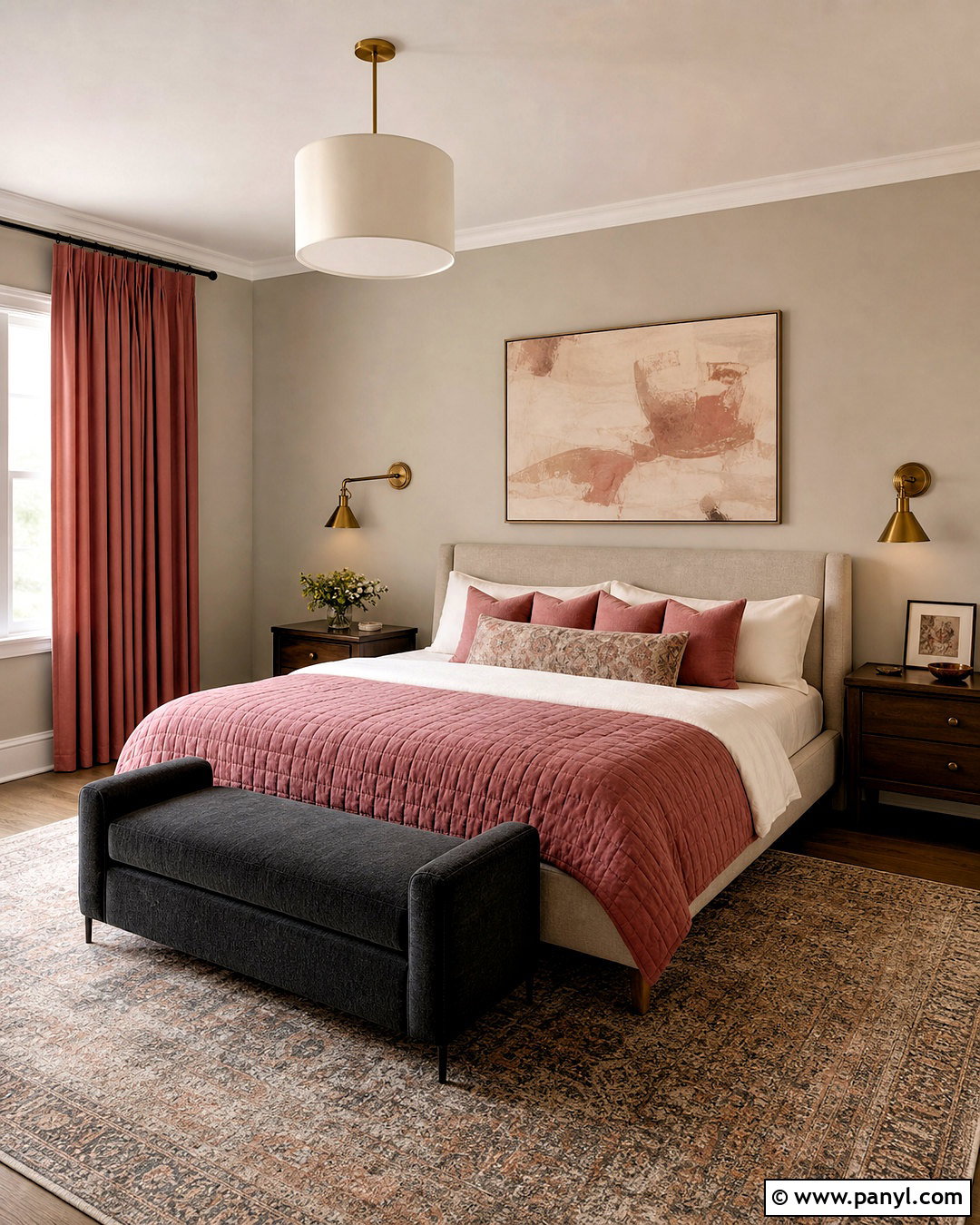 Agreeable Gray And Dusty Rose Bedroom - 20 agreeable grey color scheme ideas