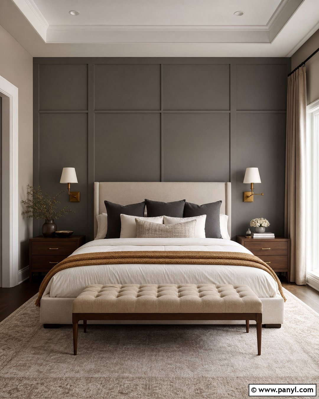 Agreeable Gray And Gauntlet Gray Bedroom - 30 colors that go with agreeable gray ideas