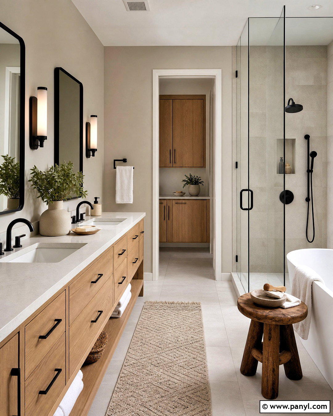 Agreeable Gray And Matte Black Bathroom - 20 agreeable gray color scheme ideas