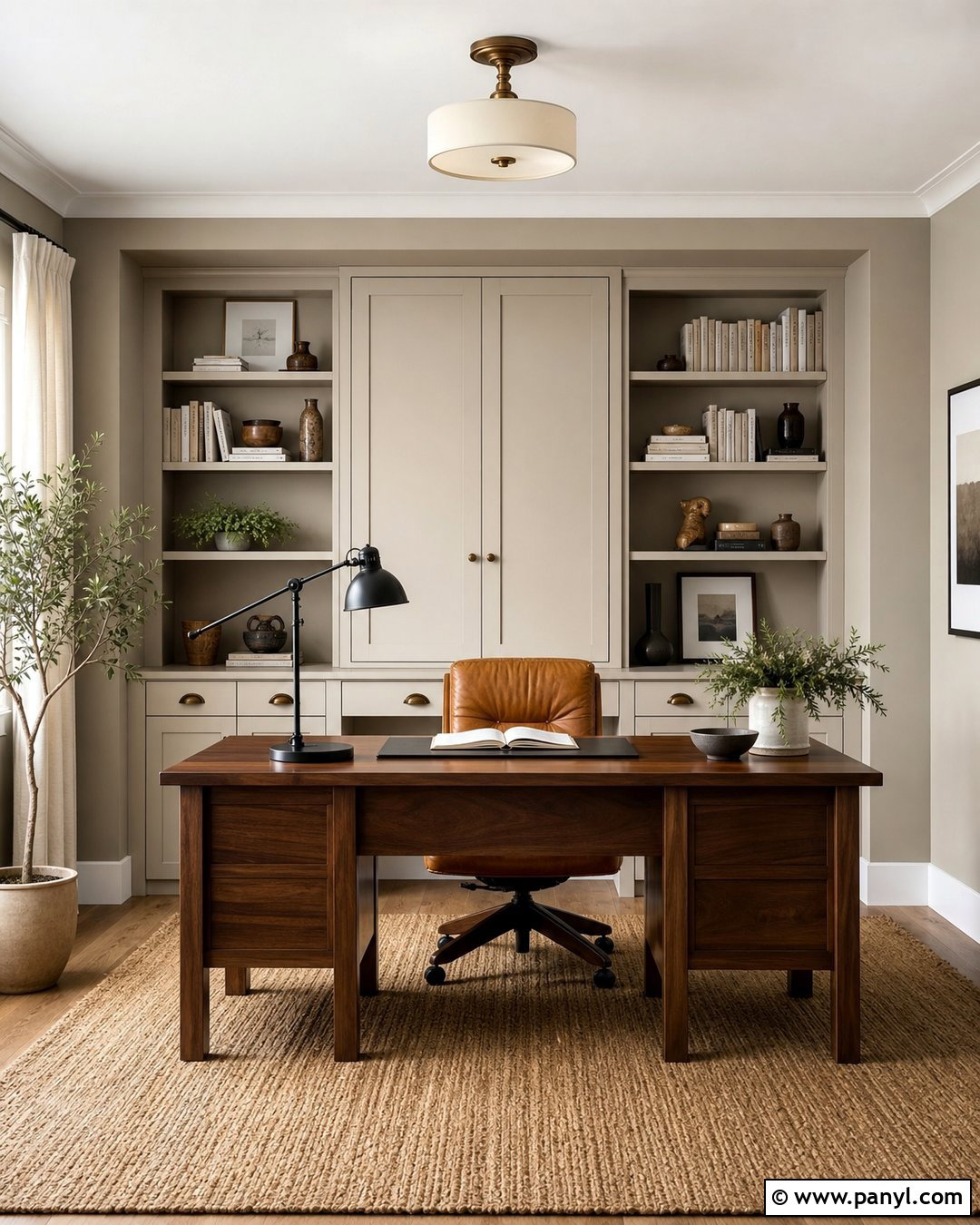 Agreeable Gray And Natural Linen Home Office - 30 colors that go with agreeable gray ideas